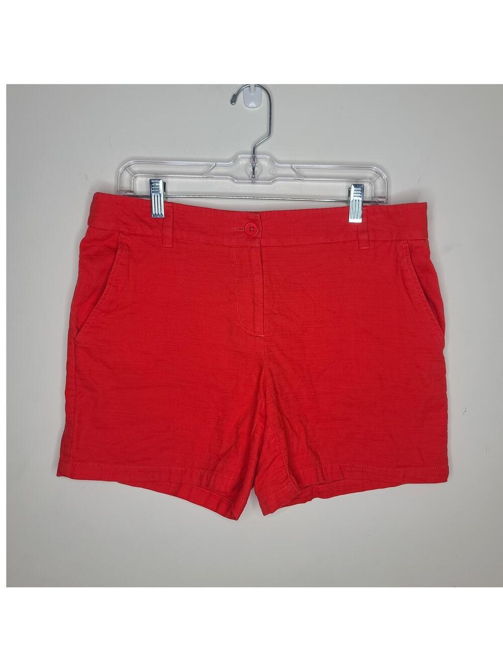 Ann Taylor Loft Outlet red cotton shorts - 8